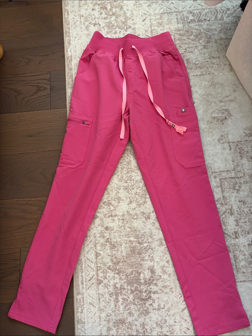 Figs Women's Hot Pink Scrub Set - Picture 2 of 3